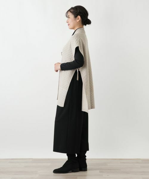 Leilian / レリアン テーラードジャケット | ラメ幾何学柄ニットベスト | 詳細5