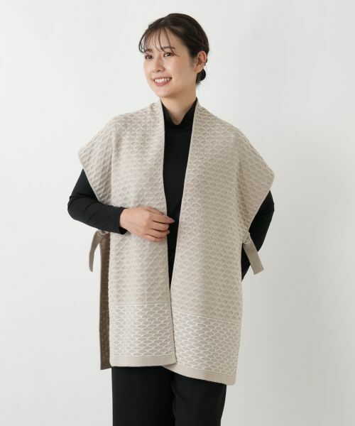 Leilian / レリアン テーラードジャケット | ラメ幾何学柄ニットベスト | 詳細7