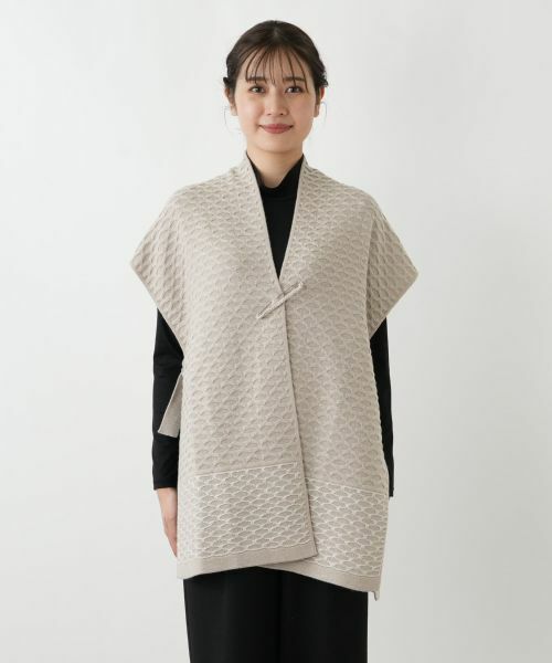 Leilian / レリアン テーラードジャケット | ラメ幾何学柄ニットベスト | 詳細8