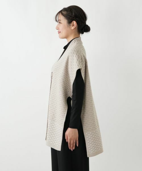 Leilian / レリアン テーラードジャケット | ラメ幾何学柄ニットベスト | 詳細9