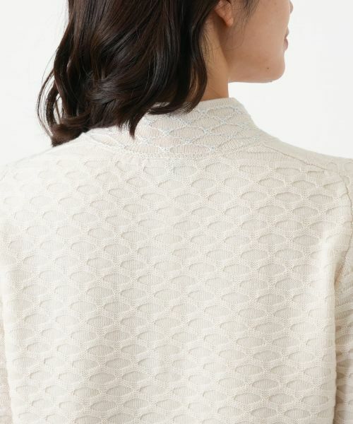 Leilian / レリアン テーラードジャケット | ハイネックラメニットジャケット | 詳細11