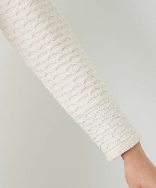 Leilian / レリアン テーラードジャケット | ハイネックラメニットジャケット | 詳細13