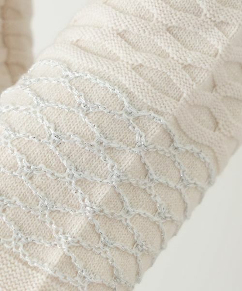 Leilian / レリアン テーラードジャケット | ハイネックラメニットジャケット | 詳細15