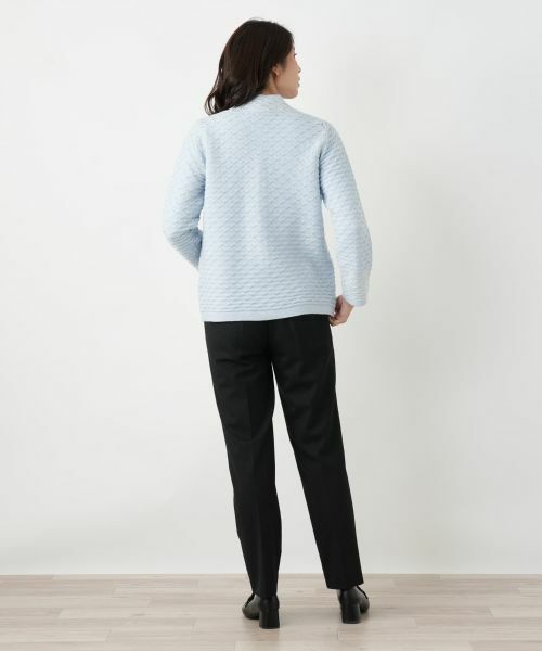 Leilian / レリアン テーラードジャケット | ハイネックラメニットジャケット | 詳細3