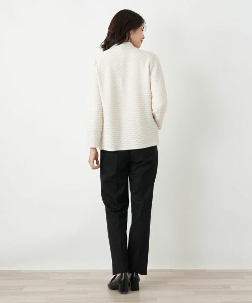 Leilian / レリアン テーラードジャケット | ハイネックラメニットジャケット | 詳細6