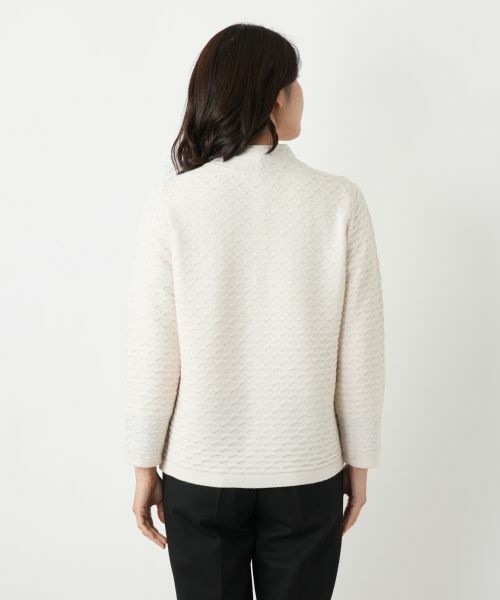 Leilian / レリアン テーラードジャケット | ハイネックラメニットジャケット | 詳細9