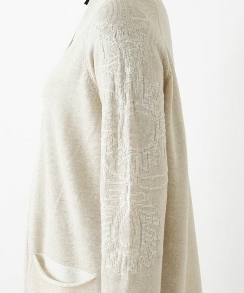 Leilian / レリアン カーディガン・ボレロ | 刺繍入りラメニットカーディガン | 詳細15