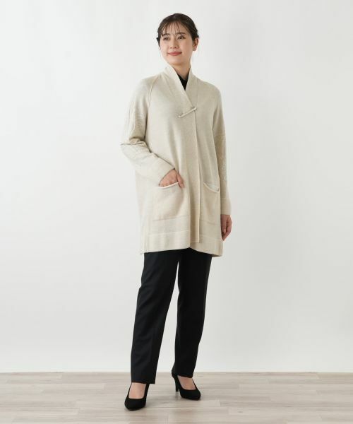 Leilian / レリアン カーディガン・ボレロ | 刺繍入りラメニットカーディガン | 詳細4