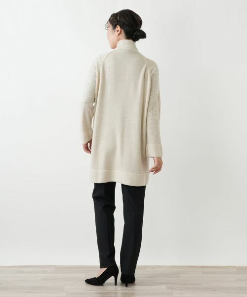 Leilian / レリアン カーディガン・ボレロ | 刺繍入りラメニットカーディガン | 詳細6