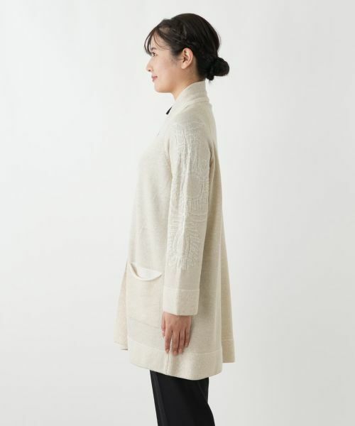 Leilian / レリアン カーディガン・ボレロ | 刺繍入りラメニットカーディガン | 詳細9