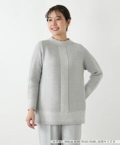 Leilian / レリアン ニット・セーター | ラメ刺繍ハイネックニット