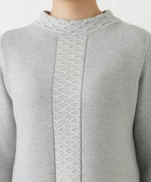Leilian / レリアン ニット・セーター | ラメ刺繍ハイネックニット | 詳細10