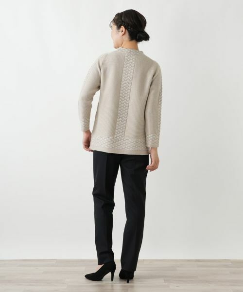 Leilian / レリアン ニット・セーター | ラメ刺繍ハイネックニット | 詳細3