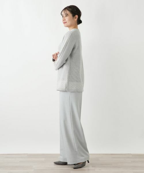 Leilian / レリアン ニット・セーター | ラメ刺繍ハイネックニット | 詳細5