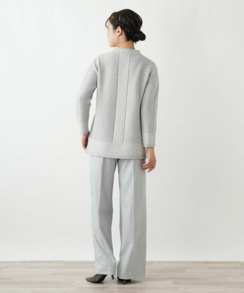 Leilian / レリアン ニット・セーター | ラメ刺繍ハイネックニット | 詳細6