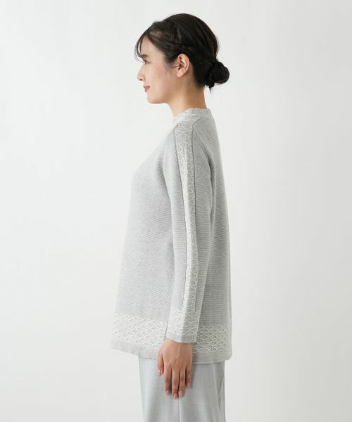 Leilian / レリアン ニット・セーター | ラメ刺繍ハイネックニット | 詳細8