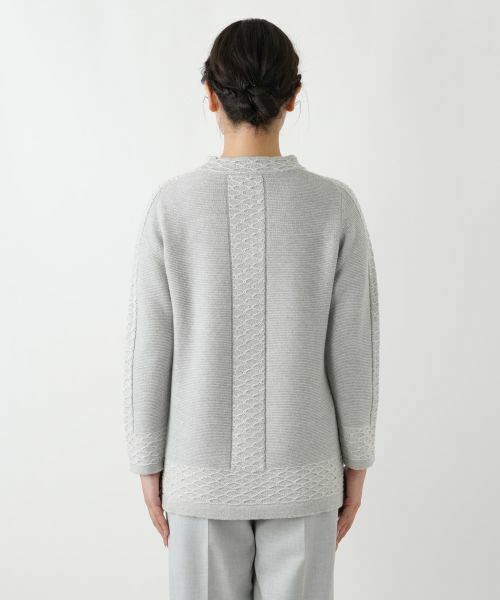 Leilian / レリアン ニット・セーター | ラメ刺繍ハイネックニット | 詳細9