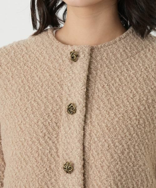 Leilian / レリアン テーラードジャケット | ノーカラーブークレージャケット | 詳細10