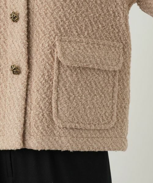 Leilian / レリアン テーラードジャケット | ノーカラーブークレージャケット | 詳細14