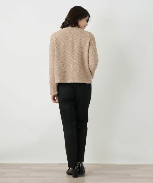 Leilian / レリアン テーラードジャケット | ノーカラーブークレージャケット | 詳細6