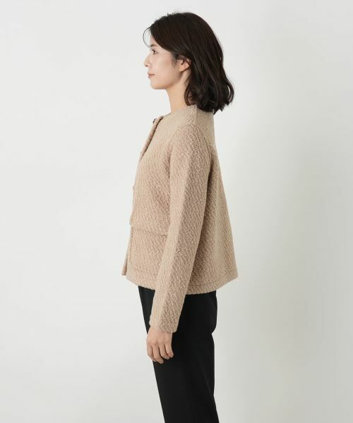 Leilian / レリアン テーラードジャケット | ノーカラーブークレージャケット | 詳細8