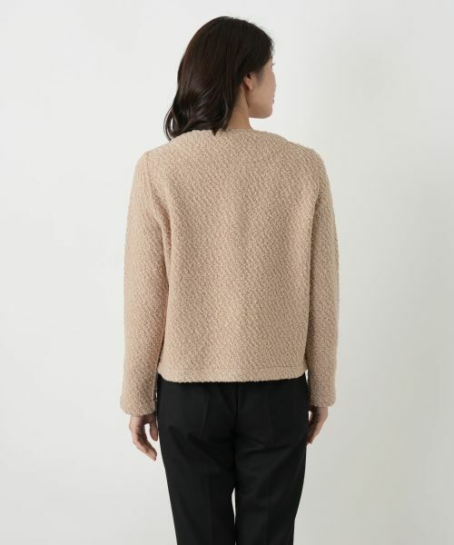 Leilian / レリアン テーラードジャケット | ノーカラーブークレージャケット | 詳細9