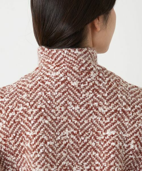 Leilian / レリアン テーラードジャケット | ヘリンボーン比翼ジャケット | 詳細12