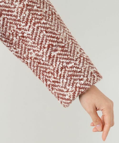 Leilian / レリアン テーラードジャケット | ヘリンボーン比翼ジャケット | 詳細13