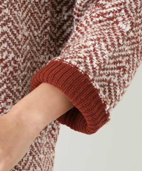 Leilian / レリアン テーラードジャケット | ヘリンボーン比翼ジャケット | 詳細15