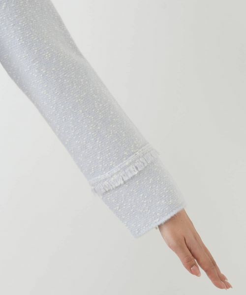 Leilian / レリアン テーラードジャケット | ステンカラーニットジャケット | 詳細12