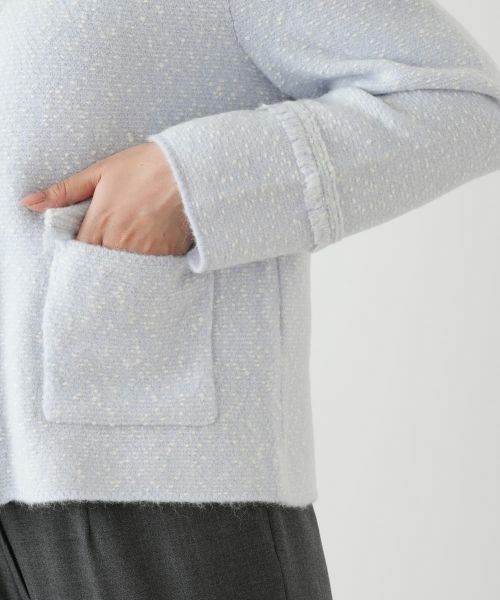 Leilian / レリアン テーラードジャケット | ステンカラーニットジャケット | 詳細13
