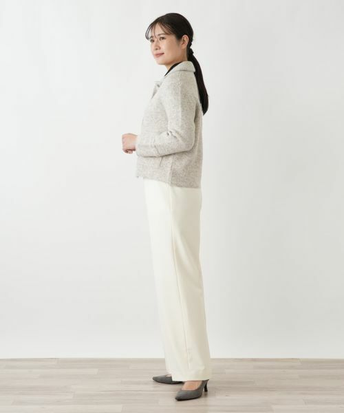 Leilian / レリアン テーラードジャケット | ステンカラーニットジャケット | 詳細2