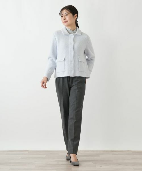 Leilian / レリアン テーラードジャケット | ステンカラーニットジャケット | 詳細4