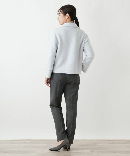 Leilian / レリアン テーラードジャケット | ステンカラーニットジャケット | 詳細6