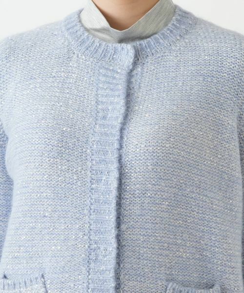 Leilian / レリアン カーディガン・ボレロ | スパンコール混ニットカーディガン | 詳細10