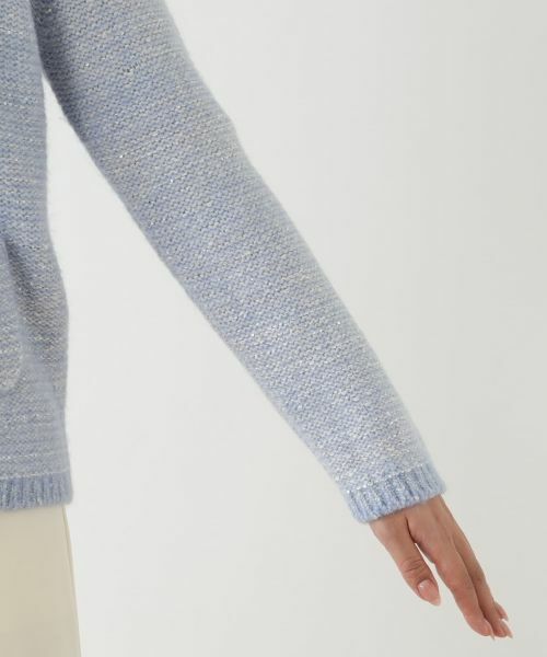 Leilian / レリアン カーディガン・ボレロ | スパンコール混ニットカーディガン | 詳細12
