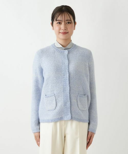 Leilian / レリアン カーディガン・ボレロ | スパンコール混ニットカーディガン | 詳細7