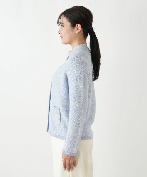 Leilian / レリアン カーディガン・ボレロ | スパンコール混ニットカーディガン | 詳細8
