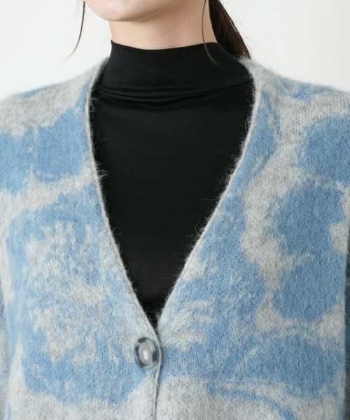 Leilian / レリアン テーラードジャケット | 花柄Vネックニットジャケット【BIANCA LANCIA】 | 詳細10