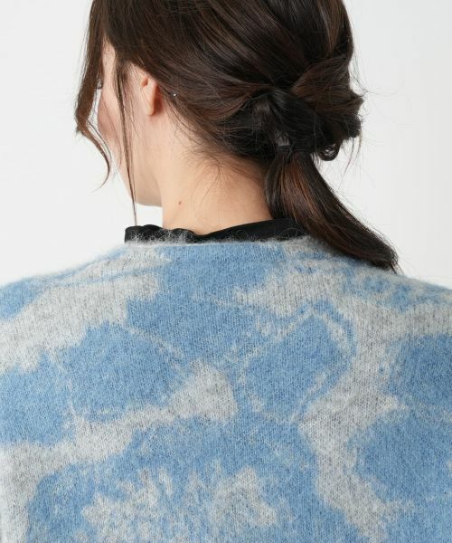 Leilian / レリアン テーラードジャケット | 花柄Vネックニットジャケット【BIANCA LANCIA】 | 詳細11