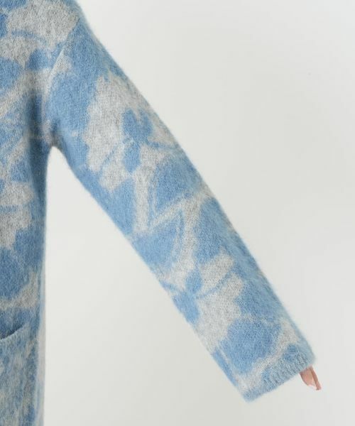 Leilian / レリアン テーラードジャケット | 花柄Vネックニットジャケット【BIANCA LANCIA】 | 詳細12