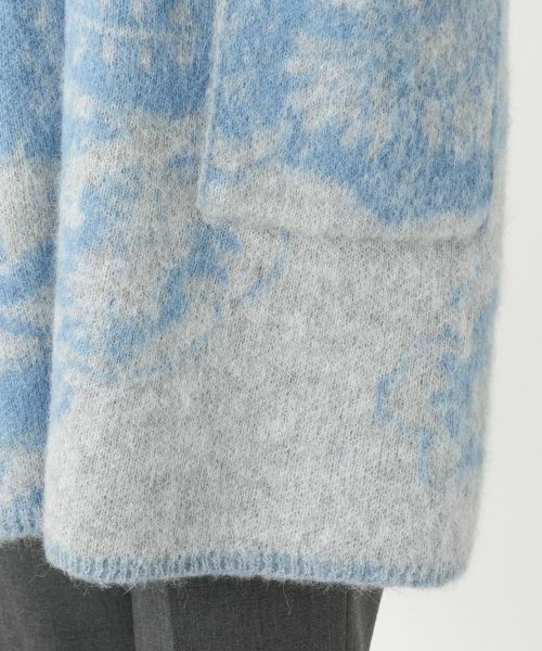 Leilian / レリアン テーラードジャケット | 花柄Vネックニットジャケット【BIANCA LANCIA】 | 詳細14