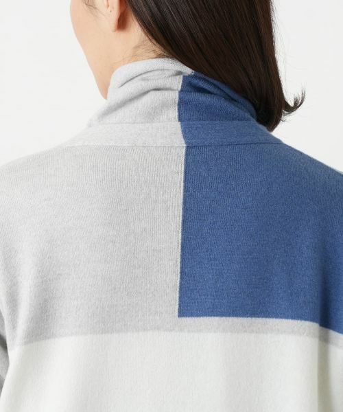 Leilian / レリアン カーディガン・ボレロ | カラーブロックカーディガン【HAND】 | 詳細11