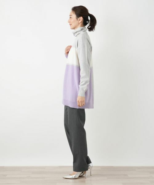 Leilian / レリアン カーディガン・ボレロ | カラーブロックカーディガン【HAND】 | 詳細2
