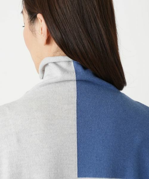 Leilian / レリアン ニット・セーター | カラーブロックハイネックニット【HAND】 | 詳細11