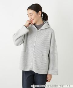 Leilian / レリアン テーラードジャケット | フーデッドニットジャケット【HAND】