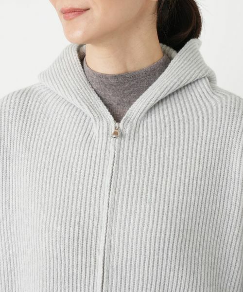 Leilian / レリアン テーラードジャケット | フーデッドニットジャケット【HAND】 | 詳細10