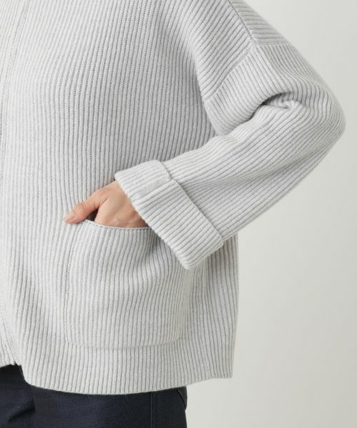 Leilian / レリアン テーラードジャケット | フーデッドニットジャケット【HAND】 | 詳細12