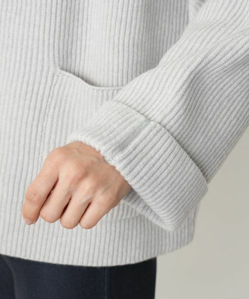 Leilian / レリアン テーラードジャケット | フーデッドニットジャケット【HAND】 | 詳細13