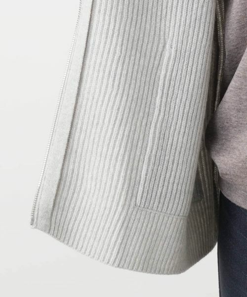 Leilian / レリアン テーラードジャケット | フーデッドニットジャケット【HAND】 | 詳細14